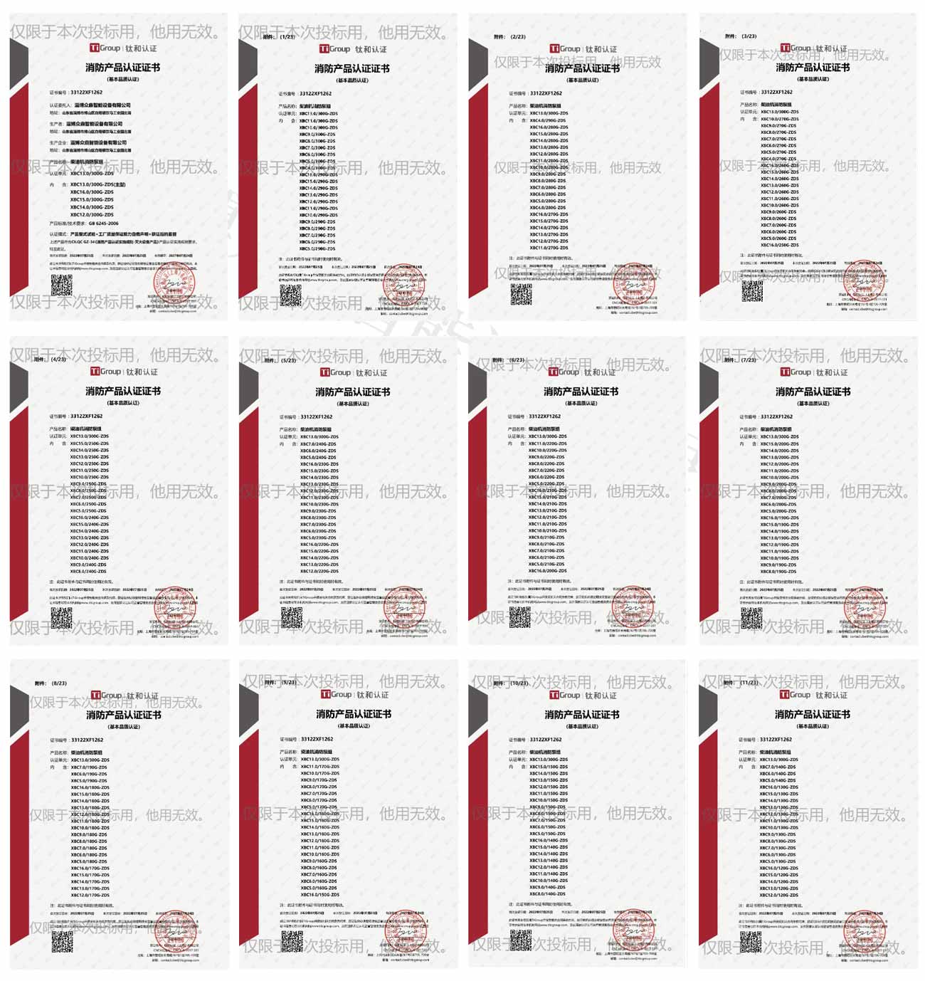 消防產(chǎn)品認證證書